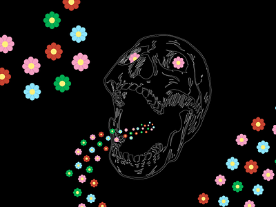 Flower Skull