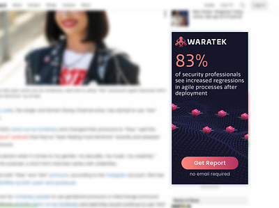 Waratek Ad ad ad design ads advertisement brand brand identity branding corporate design digital ad graphic icon illustration logo marketing portfolio sketch tech