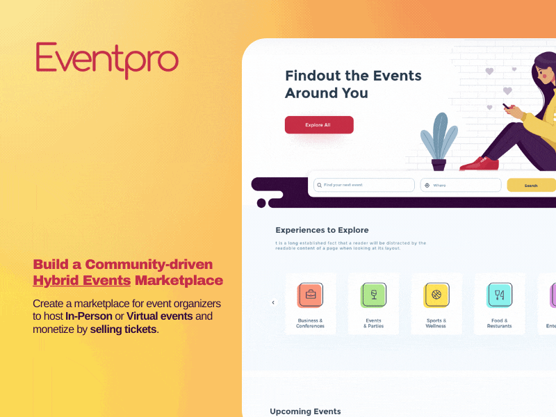 EventProWP - Events Marketplace Solution directory event directory event theme eventbrite events events marketplae events template listingpro meetup wordpress
