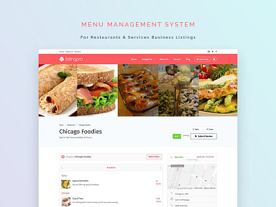 ListingPro  2.0: Menu Management System (MMS)