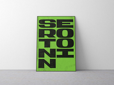 SEROTONIN editorial graphic design layout design poster poster design type