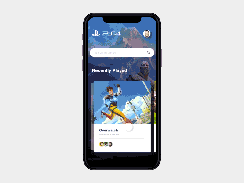 PS4 Mobile Experience fortnite game gaming mobile overwatch ps4 sony ui ux