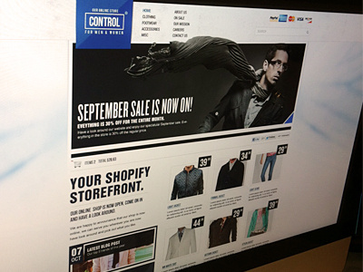 Control - e commerce commerce ecommerce shopify theme