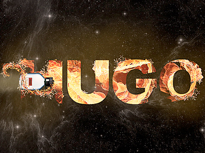 Hugo fire hugo space typography