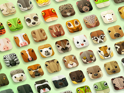 Animals Set 2 ai app design flat flat style icon illustration illustrator modern new set icons vector