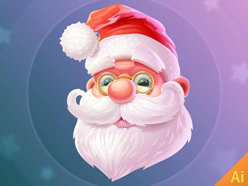 Santa Claus Illustration by Erfan Nuriyev on Dribbble