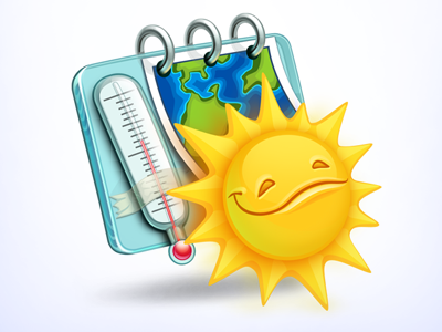 Meteo Icon forecast icon meteo sunny thermometer weather