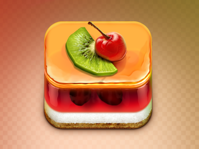 Jelly Cake app cake cherry food icon ios iphone jelly