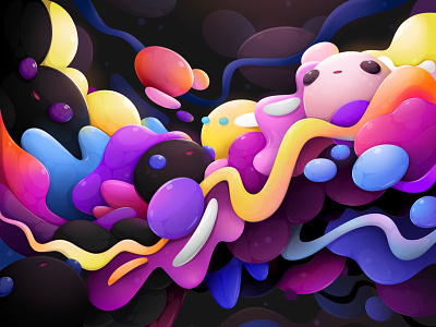 Dark Matter animation abstract animation cartoon character illustration motion graphics zutto