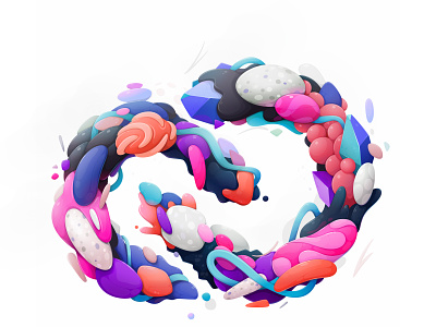 Adobe logo illustration abstract concept design illustration logo vector zutto