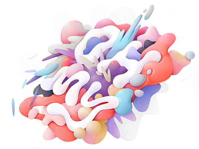Oh My abstract illustration lettering typography vector zutto