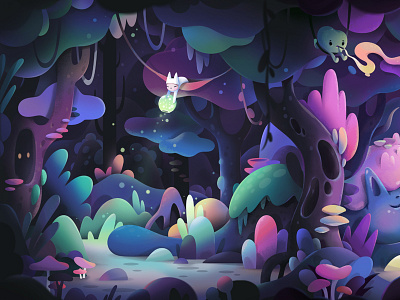 Game concept animation cartoon character concept forest game game art illustration nature zutto