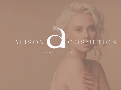Alison Cosmetics Logo Core Design Challenge Day 1 branding clean design flat graphic design illustration logo minimal typography website