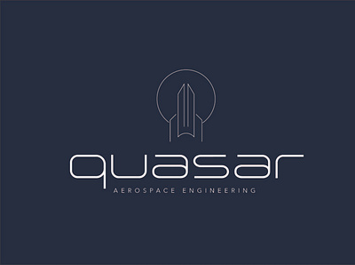 Daily Logo Challenge | Day 1 | Quasar Rocket Logo branding design flat graphic design icon illustration illustrator logo minimal typography