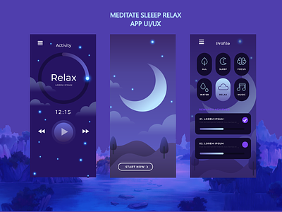 Meditate Relax Sleep App