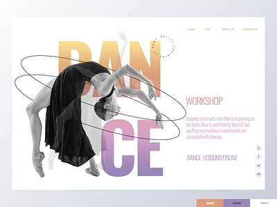 Just Dance ! Landing Web Page for dancers