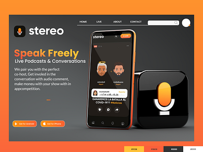 Redesign a Simple Landing Page for for Stereo Podcast