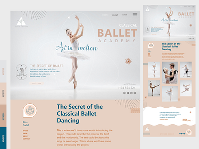 Ballet Dancing Academy Website