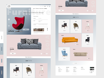 Furniture Online Store Website UI