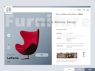 Furniture Sofa Landing Store UI