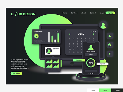 UI UX Design Landing Page