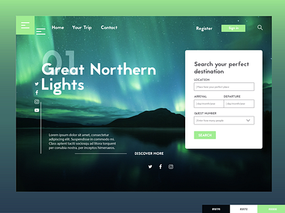 Plan Your Trip - Travel Landing Page color palette design landing page new travel trip ui uiux website