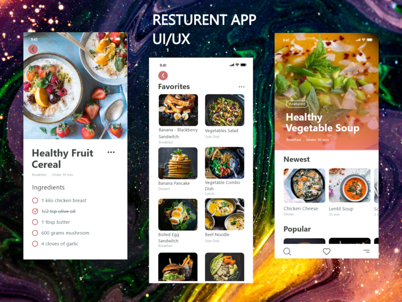 Food Delivery Resturent UI app color palette delivery design food illustration new ui uiux