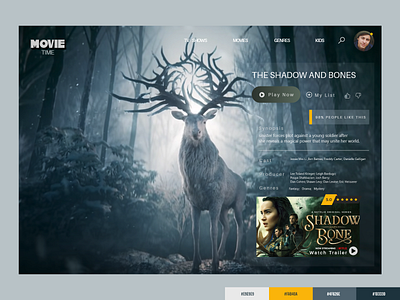 Online Movie Watching Site Landing Page