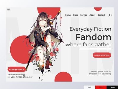 Anime Fan Gathering Landing Page