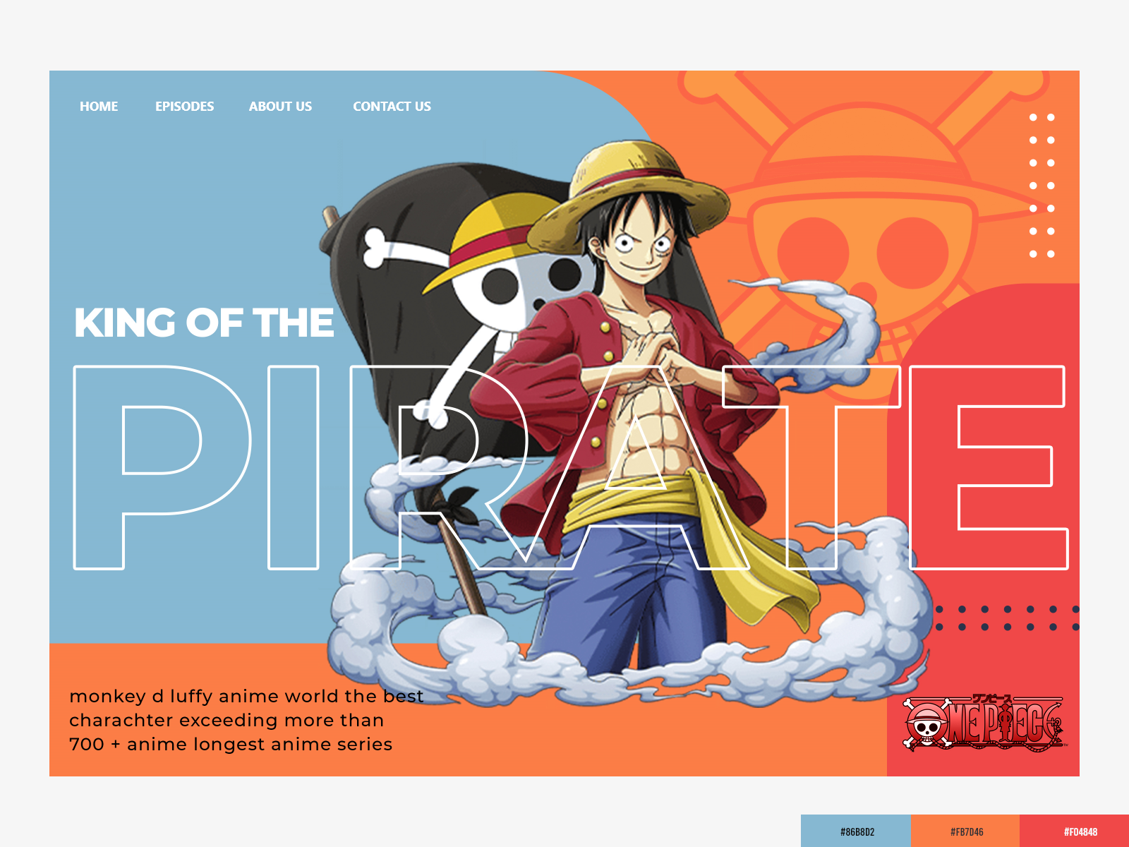 Redesign One Piece Landing Page By Rizu Sadaf On Dribbble