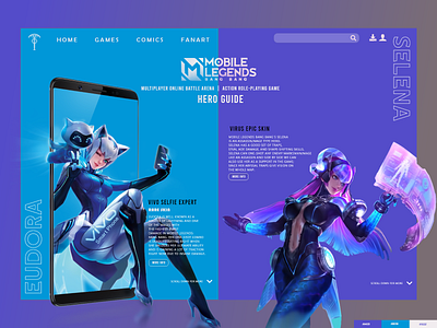 Mobile Legend Hero Landing Page