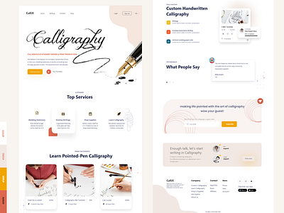 Calligraphy Writing Homepage