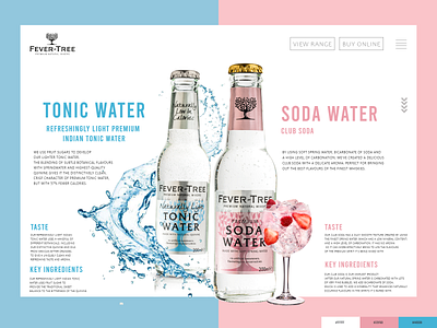 Redesign Fever-Tree Web Landing Page