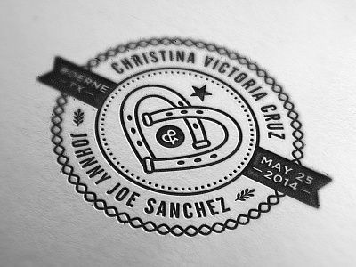 Wedding Logo illustration logo seal