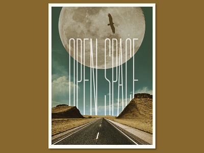 Open Space Poster design illustration poster screenprint