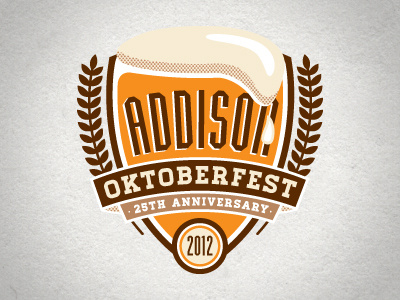 Addison Oktoberfest Logo branding identity logo