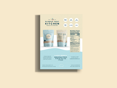 Rainbow Trout Kitchen | Design Collateral brand identity branding design design collateral graphic design illustration