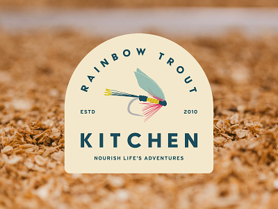 Rainbow Trout Kitchen | Brand Identity brand identity branding design design collateral graphic design illustration