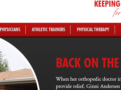 Orthopaedic Website Redesign