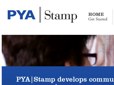 PYA Stamp Website Design