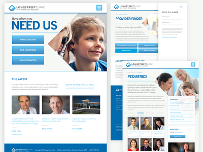 New Longstreet Clinic Website