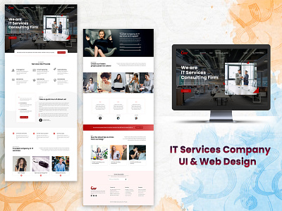 IT Services Company UI & Web Design branding design figma illustration ui ux webdesign wordpress