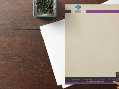 Letterheads branding design ui