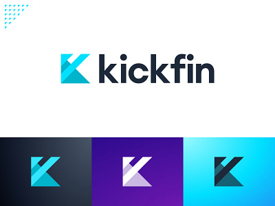 Kickfin Brand Refresh brand branding fintech kickfin logo tipping