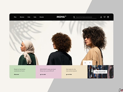 Fashion Store Landing Page clean clothing concept design ecommerce fashion footwear interface landing page luxury ui ux web web design webdesign website website design
