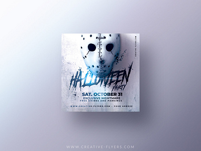 Halloween Flyer Template 31 october creative design flyer templates graphic design halloween instragram invites light mask masquerade party flyer photoshop poster