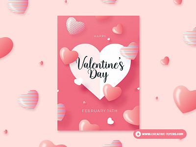 Valentines Card Invitation cards creative design flyer flyer templates graphic design illustration invites love party flyer photoshop poster valentine valentine day