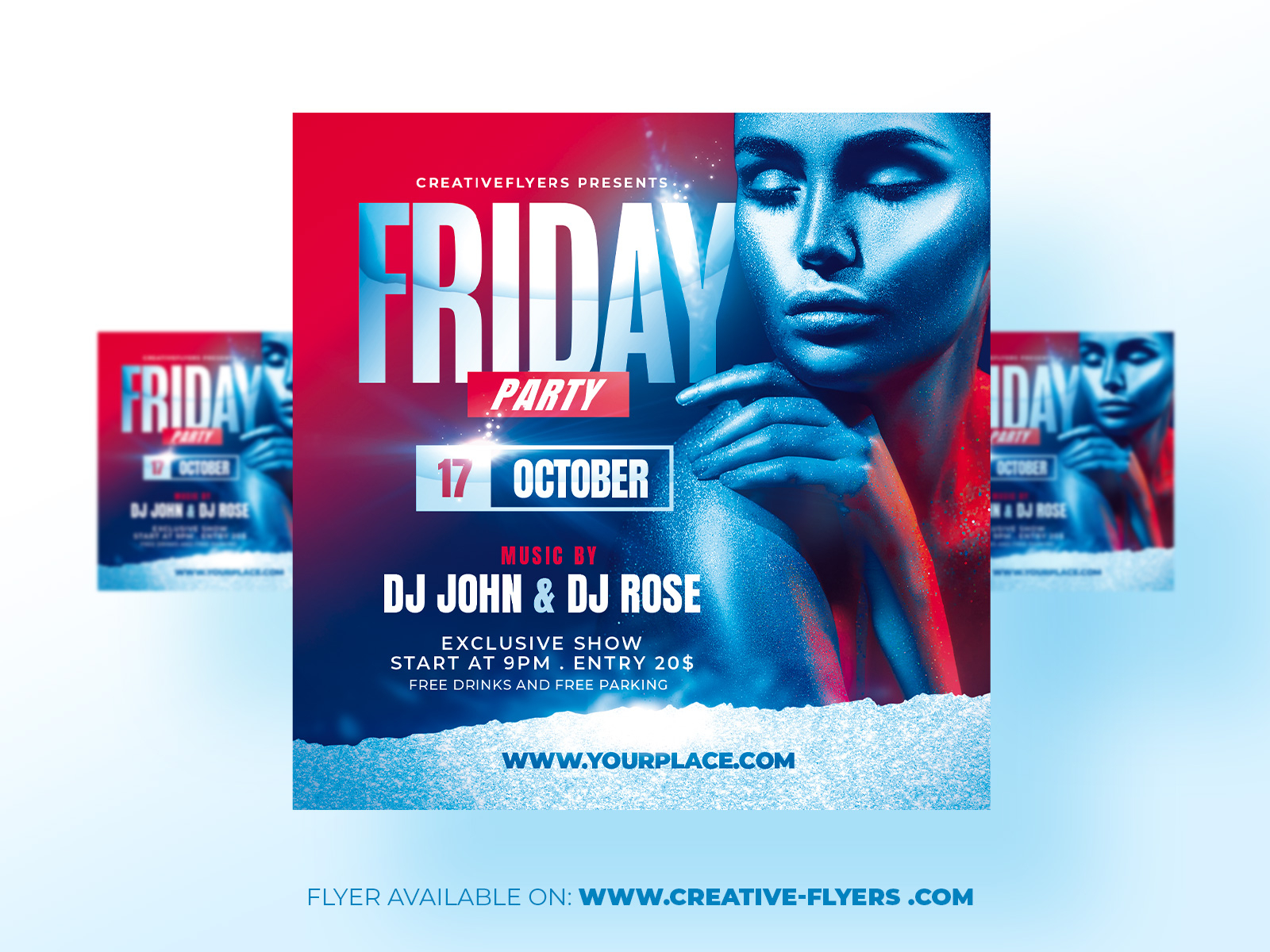 Fly Day Fridays Party Flyer Template by CreativB