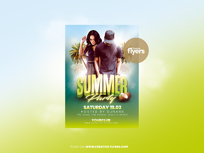 Summer Party Flyer for Photoshop