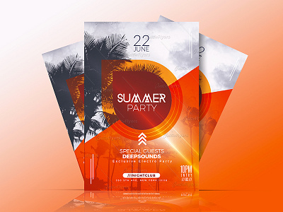 Summer Templates creative creativeflyers flyer flyers party photoshop psd summer templates